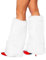Maskworld Fellstulpen weiß - Legwarmer mit Fellbesatz - Kostüm-Zubehör Karneval, Halloween & Motto-Party