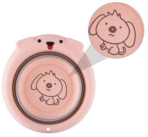 TOYANDONA Faltbares Cartoon-muster Waschbecken Für Junge Mädchen Faltbare Waschbecken Aus Hochwertigem Kunststoff Mit Aufhängeloch-design Platzsparend Und Einfach Zu Reinigen