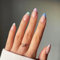 NICENEEDED 24 presse à Amandes Arc-en-Ciel Sur les Ongles, Faux Ongles Colorés French Tips, Faux Ongles Ovales Brillants en Acrylique Pastel à Couverture Complète