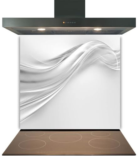 Printed Toughened Glass Splashback for Kitchen, Tempered Heat Resistant Glass Splashbacks for Cookers (Design 2056, 60 x 65cm)