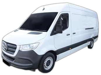 HEKO 23606 Windabweiser für Mercedes Sprinter W907 Bj. ab 2018 2tlg, Schlüsselanhänger mit Einkaufswagenchip Gratis