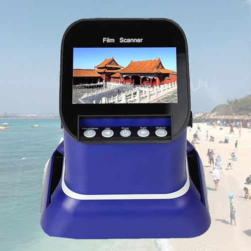 Digital Film&Slide Scanner, 4.3 High Resolution Slide Viewer, Convert 35mm, 135, 120, 126, 127 Negative&Slides To Digital JPEG, With 8G Memory Card&22 Million Pixels, Film Scanners, for Trips