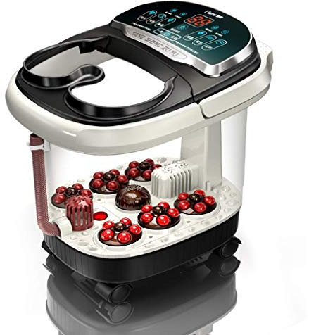 JMOZHCD Bain de Pieds Spa avec Chauffage, pédicure, Rouleau Shiatsu motorisé, Massage, télécommande avec 36 Nodules de Massage rotatifs