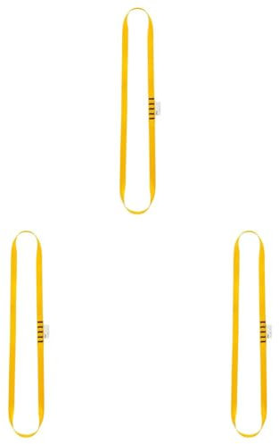 PETZL - Schlaufenschlinge ANNEAU - Unisex, Gelb, 60 cm (Packung mit 3)