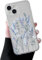 ZTOFERA Magnetisch Hülle für iPhone 13, iPhone 14, Transparent Soft Handyhülle mit Blume Muster [Kompatibel mit MagSafe Kabellosem Laden], Stoßfeste Schutzhülle für iPhone 13/14 6,1- Lavendel