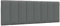 vidaXL Kopfteil-Kissen Hanko Dunkelgrau 120 cm Stoff, Kopfteilkissen, Kopfkissen, Lesekissen, Kopfteilpolster, Rückenkissen, Kissen-Kopfteil