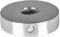 Cosch Abdeckrosette Edelstahl V2A rund, zweiteilig von Ø45mm bis Ø125mm, mit Mittelbohrung für Rundrohre, 2,0-2,5mm Wandstärke, Rosette massiv (Ø 62 mm, Bohrung: Ø 12,5 mm)