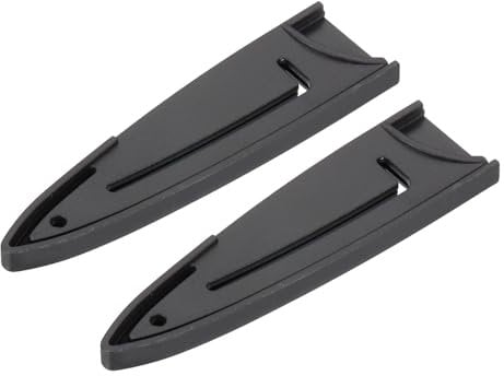 PATIKIL 2Pcs PP Universal Knife Cover, Knife Protector Sleeve for 3 Paring Knife Blade Guard for Kitchen, Dining Room, Black
