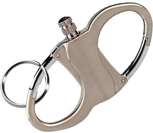 Tragbarer wiederverwendbarer Streichholz-Feuerzeug-Schlüsselanhänger – Multifunktionale Outdoor-Camping- & Überlebensausrüstung, modisches Design für Wanderer, Rucksacktouristen, Notfall-Kits (einfach