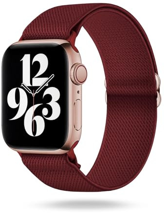 ONEFLOW Flex Loop Kompatibel mit Apple Armband Elastisch, Textil Stoff iWatch Armbänder Damen Herren Sport, Sportarmband Nylon Ersatz Watch Band Flexibel