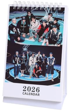 SKZ 2026 Tischkalender 'STAY' 13 * 23cm 'Hollow' Desktop-Kalender Stray-kids Fotokalender Bangchan Hyunjin HAN Felix Lee Know Block Kalender (black)