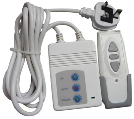 Fpreeza Remote Control 433MHZ Projector Screen Controller Electrical Curtain Wireless Remote Control Switch Receiver UK Plug