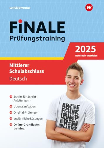 FiNALE - Prüfungstraining Mittlerer Schulabschluss Nordrhein-Westfalen: Deutsch 2025 Arbeitsbuch mit Lösungsheft