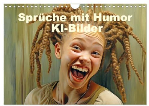 Sprüche mit Humor - KI-Bilder (Wandkalender 2026 DIN A4 quer), CALVENDO Monatskalender