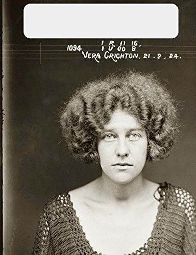 200 Page College Ruled Composition Book (Vintage Mugshots)