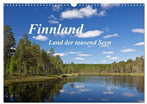 Finnland - Land der tausend Seen (Wandkalender 2025 DIN A3 quer), CALVENDO Monatskalender