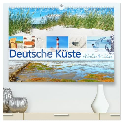 Deutsche Küste - Nordsee und Ostsee (hochwertiger Premium Wandkalender 2026 DIN A2 quer), Kunstdruck in Hochglanz: Stimmungsvolle Aufnahmen der deutschen Küstenlandschaft. (CALVENDO Natur)