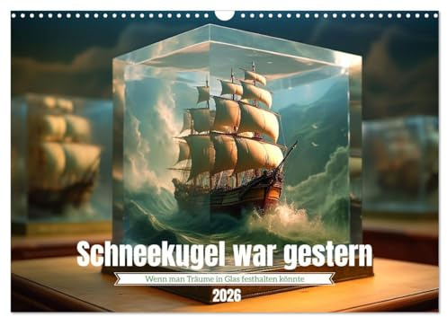 Schneekugel war gestern (Wandkalender 2026 DIN A3 quer), CALVENDO Monatskalender: Nicht schütteln, nur genießen (CALVENDO Spass)