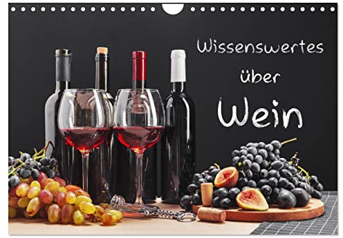Wissenswertes über Wein (Wandkalender 2026 DIN A4 quer), CALVENDO Monatskalender: Schöne Fotografien vom Genussmittel Wein. Informationen über das ... Kalender einen Mehrwert. (CALVENDO Orte)