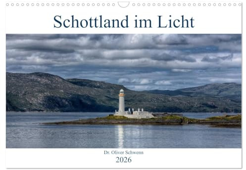 Schottland im Licht (Wandkalender 2026 DIN A3 quer), CALVENDO Monatskalender: Beeindruckende Landschaften und Baudenkmäler von Edinburgh bis zu den Orkney-Inseln (CALVENDO Orte)