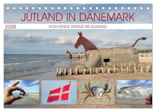 Jütland in Dänemark - Von Henne Strand bis Blavand (Tischkalender 2026 DIN A5 quer), CALVENDO Monatskalender: Sehnsuchtsorte an Jütlands Westküste (CALVENDO Orte)