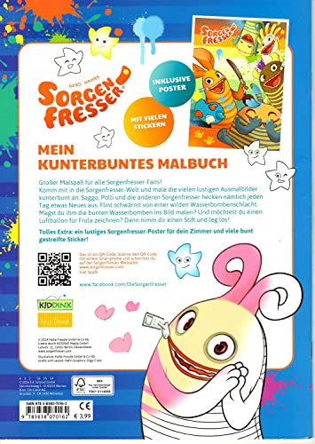 Gerd Hahns Sorgenfresser: Mein kunterbuntes Malbuch