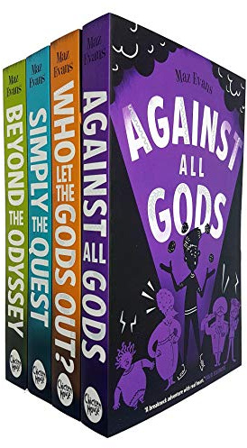 Who Let the Gods Out Series 4 Books Collection Set By Maz Evans (Who Let the Gods Out, Simply the Quest, Beyond the Odyssey, Against All Gods)