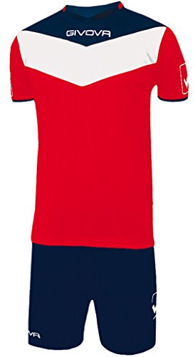 Givova, kit spielfeld, rot/blau, L