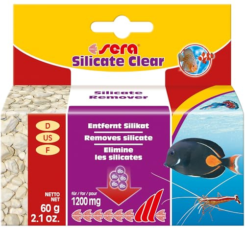 sera marin Silicate Clear 60 g | Silikatentferner für Meerwasseraquarien | Filtermedium im Beutel | reduziert Silikat und beugt Kieselalgen vor | für klares und stabiles Aquariumwasser