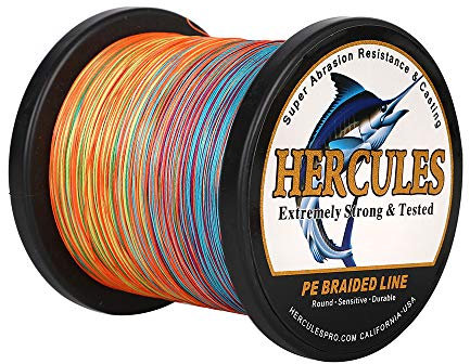 Hercules Super Cast 100m - 2000m 109-2196 Yards Geflochtene Angelschnur 6lb - 100lb Test für Salzwasser Süßwasser PE Geflecht Fischdraht Superline 4 Stränge