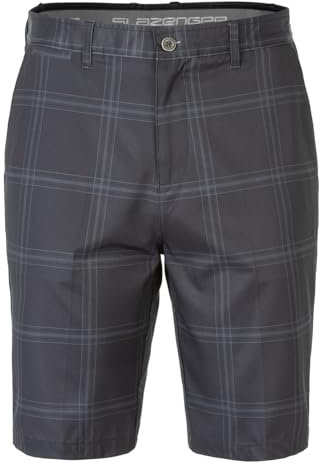 Slazenger Mens Check Golf Short Charcoal EU 40