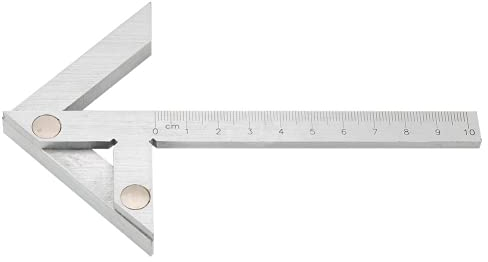 Cuadrado de Centrado 100 * 70 mm Medidor de Angulo Central de Precisión Industrial Calibrador Indicador Central Barra Redonda Marcado Buscador Central Precisión Acero al Carbono