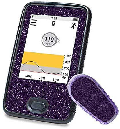 Dexcom G6 Sticker (Receiver + Transmitter) – Lila Glitzer | Diasticker®
