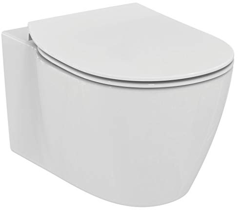 Ideal Standard - Hängeschüssel und WC-Sitz Connect – Weiß, mit Deckel Ultra-Fin Normal, auf Lager