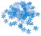 STOBOK Schneeflocke Konfetti Partei Pailletten Konfetti Glitter Streusel Folienstreuung Kunststoff Urlaubsparty 2020 Neujahr Ornamente Tisch Hochzeit Weihnachtsdekoration Liefert 400 Stück