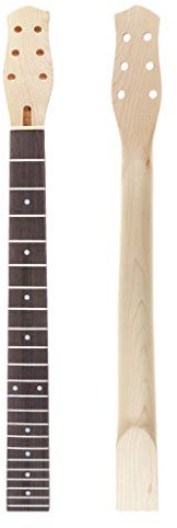 Alnicov Electric Guitar Neck 22 Fret Mahogany Neck Maple Fretboard with White Trapezoid Dots Inlay Natural For Gibson LP Guitars Parts Replacement