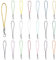 Dadabig 200pcs Cordón de Teléfono Colores Colgantes para Móviles con Hebilla de Langosta, Cordón Llavero para Correa de Teléfono y Tarjeta de ID iPod Mp3 (20 Colores)