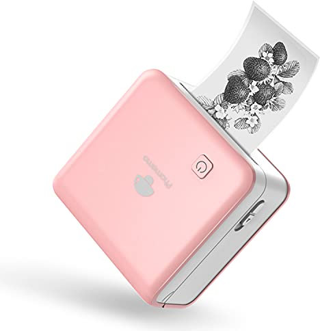 Phomemo M02 Pro 300dpi Mini Imprimante, Imprimante Thermique Bluetooth imprimante Portable pour téléphone, Mini imprimante Autocollant pour la décoration, Le journalisme, l'artisanat-Noir
