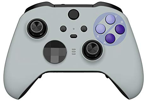 eXtremeRate Coque Avant de Remplacement avec Anneaux de Joystick pour Xbox One Elite Série 2/Elite 2 Core Manette Modèle 1797-SNES Classique