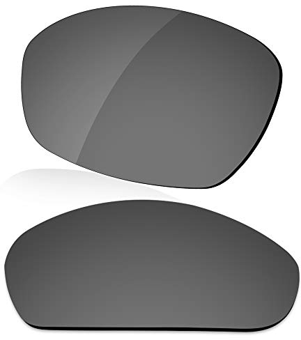 LenzReborn Polarized Lens Replacement for Oakley Blender OO4059 Sunglass - Bright Black - Polarized Mirrored