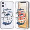 LuGeKe Cool Shark Print Case for iPhone 13,Ocean Life Clear Soft TPU Flexible Full-Body Airbag Shockproof Case Cover for Girls Women,Transparent Anti-Scratch Bumper Protection Phone Case