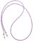 rainbow safety Brillenkette Brillenband Brillenhalter Edelstein Perlen Facettiert RCF (Amethyst)