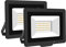 SKYWORLD 2 Pcs Projecteur LED Extérieur 30W 3000LM 3000K Blanc Chaud Spot LED Eclairage IP66 Étanche Projecteur Extérieur Eclairage de Sécurité Floodlight pour Jardin, Patio, Garage, Entrée