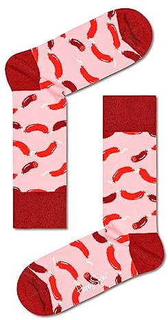 Happy Socks Unisex Sausage Bedruckte Socken, bunt, 41-46