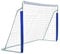 FUNJEPE Tragbares Fußballtor aus Stahl, 2,4 m, Outdoor, Gartentraining, mit verrottungsfestem Fußballnetz und Tragetasche