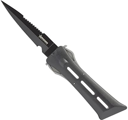 ABYSSTAR Shadow 11, Coltello subacqueo Unisex Adulto, Nero, 11 cm