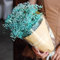 40cm Schleierkraut getrocknet 70g 2000+Natürlich Gypsophila Trockenblumen Blütenknospe Echt Trockenblumenstrauß für Hochzeit Brautsträuße Vasen Pampasgras Deko(Blue)