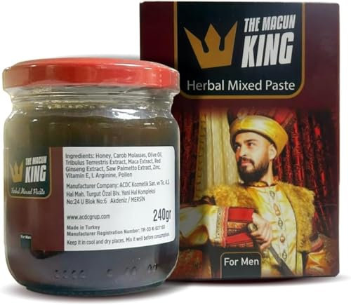 Herbal Mixed Paste Turkish Honey Macunu King Paste- Fast Performance 480G - Pack of 2 Jars