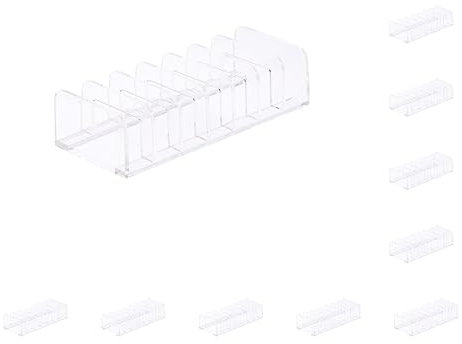 Paowsietiviity Set di 10 contenitori per palette di ombretti, in acrilico
