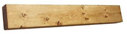 Floating Mantle Beam | Rustic Solid Wood Fire place Mantle Shelf | 7cm x 15cm | 7cm x 20cm | Home Decor